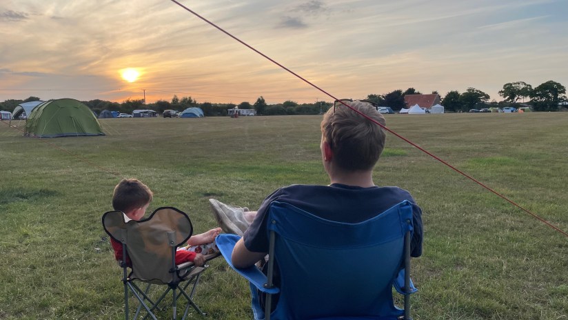 Sunset at Breck Farm Campsite